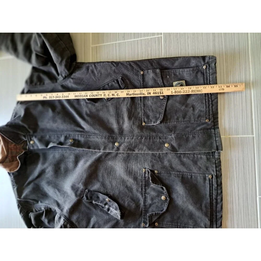 Vintage Berne XLT Barn Coat Chore BercoWear Mens Canvas Jacket Blanket Lined - Picture 8 of 9
